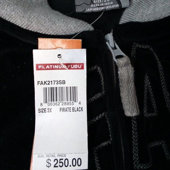 NWT Vintage Platinum FUBU Fat Albert Junkyard Gang Velour Jacket - Picture 5 of 7